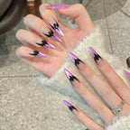 HALLOWEEN NAILS-TEN PIECES OF HANDCRAFTED PRESS ON NAIL