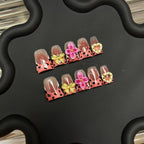 3D DUCKBILL-TEN PIECES OF HANDCRAFTED PRESS ON NAIL
