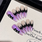 HALLOWEEN NAILS-TEN PIECES OF HANDCRAFTED PRESS ON NAIL